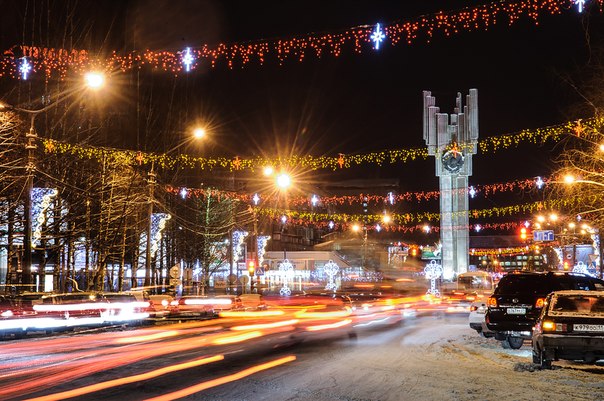 Новогоднюю иллюминацию в столице Коми включат 21 декабря